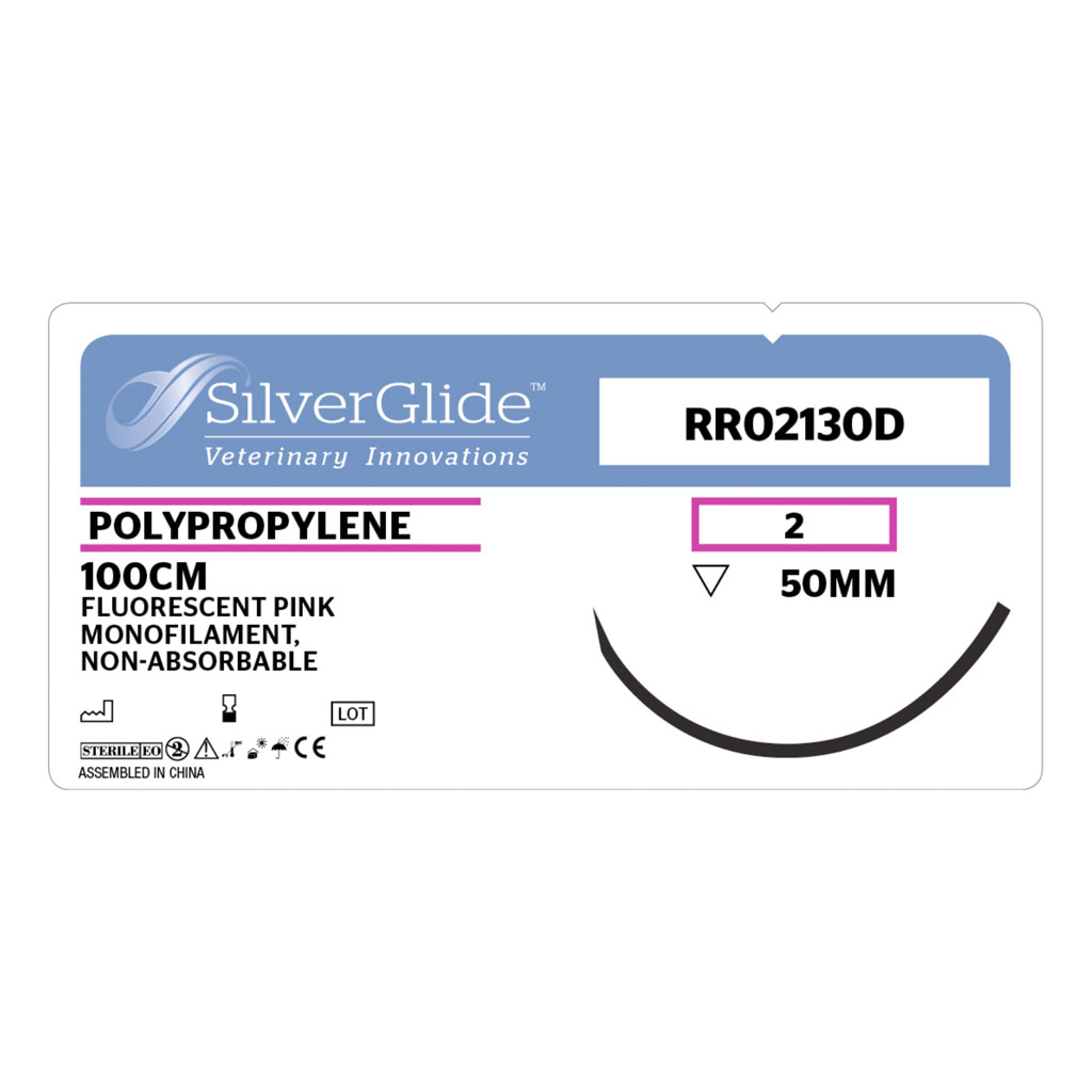 Sutur RR-02130D Pink Polypropylene 36 stk