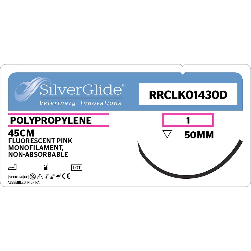 Sutur RR-CLK-01430D Pink Polypropylene 36 stk.