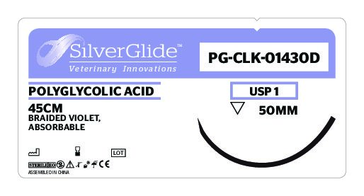 Sutur PG-CLK-01430D Polyglycolic Acid 36 stk.