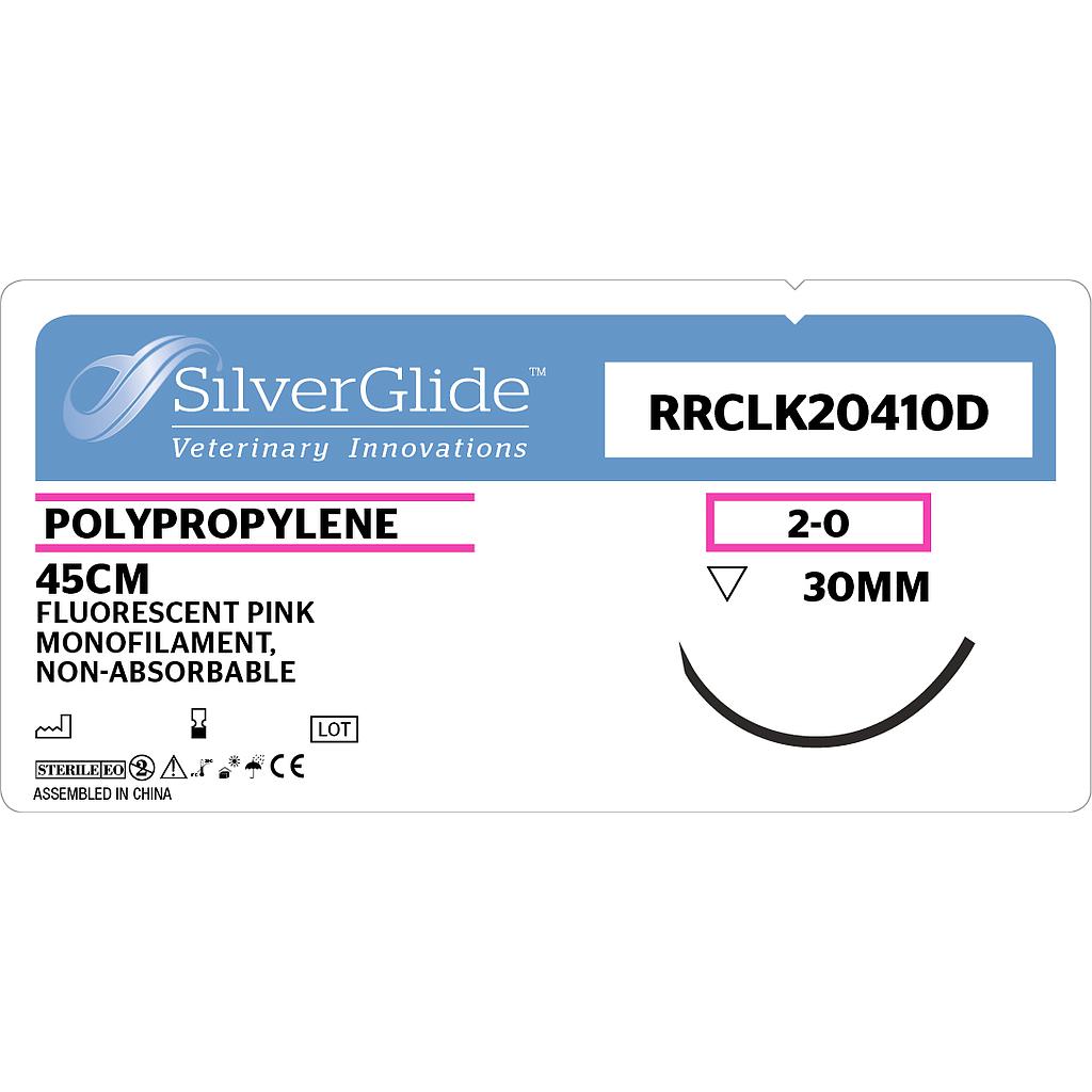 Sutur RR-CLK-20410D Pink Polypropylene 36 stk.