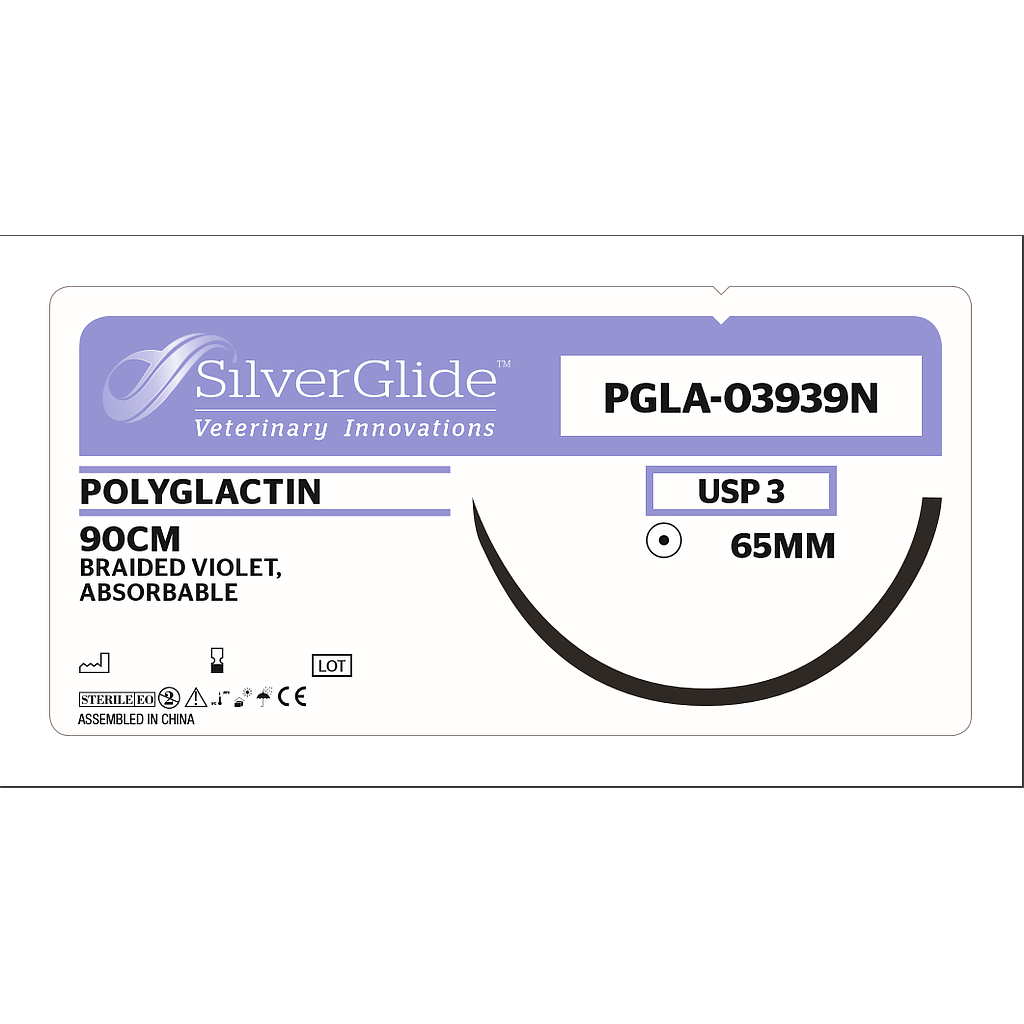 Sutur PGLA-03939N Polyglactin 12 stk.