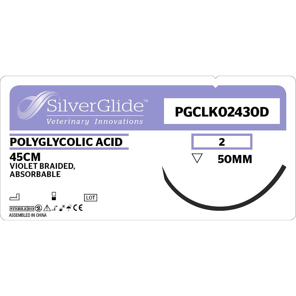 Sutur PGCLK02430D Polyglycolic Acid 36 stk.