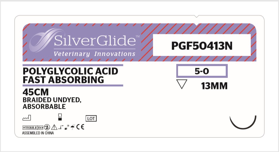 Sutur PGF50413N Polyglycolic Acid 12 stk.