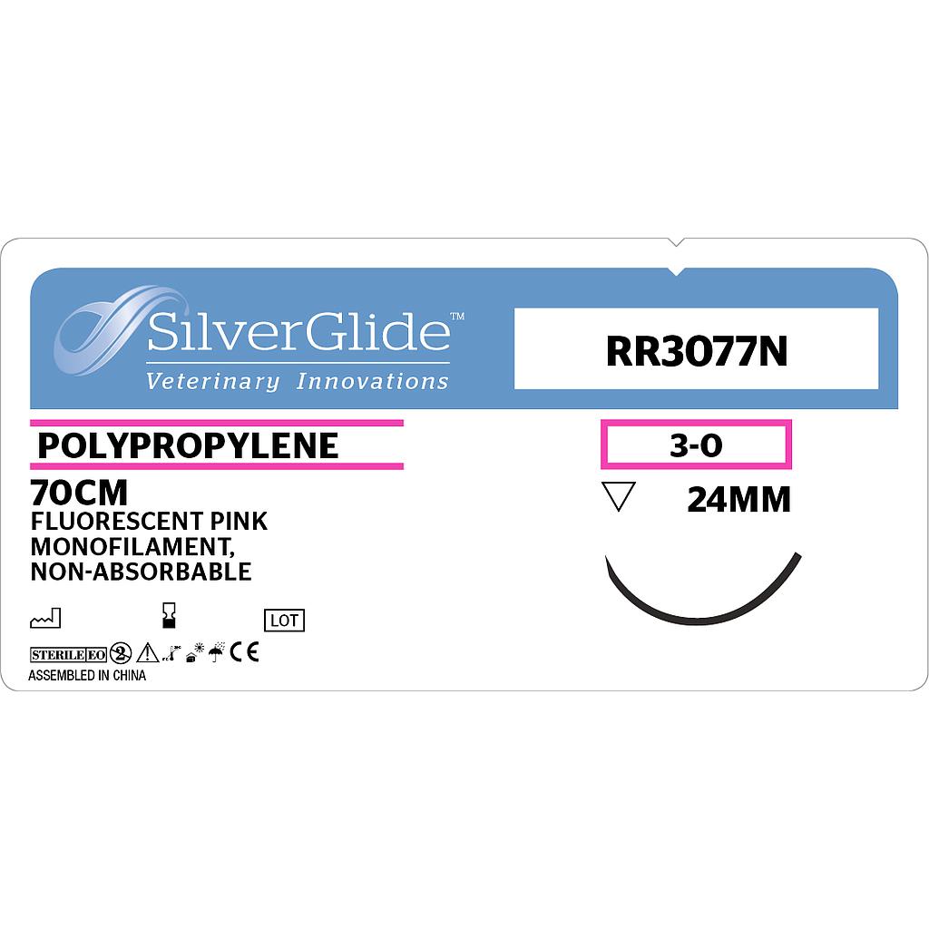 Sutur RR-3077N Pink Polypropylene 12 stk.