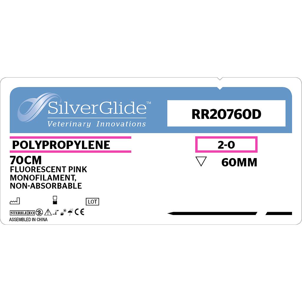 Sutur RR-20760D Pink Polypropylene 36 stk.