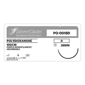 Sutur PO-0018D Polydioxanone 36 stk.