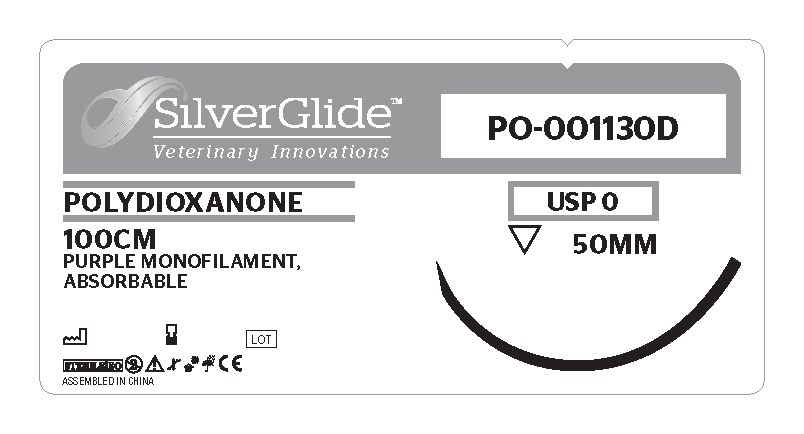 Sutur PO001130D Polydioxanone 36 stk.
