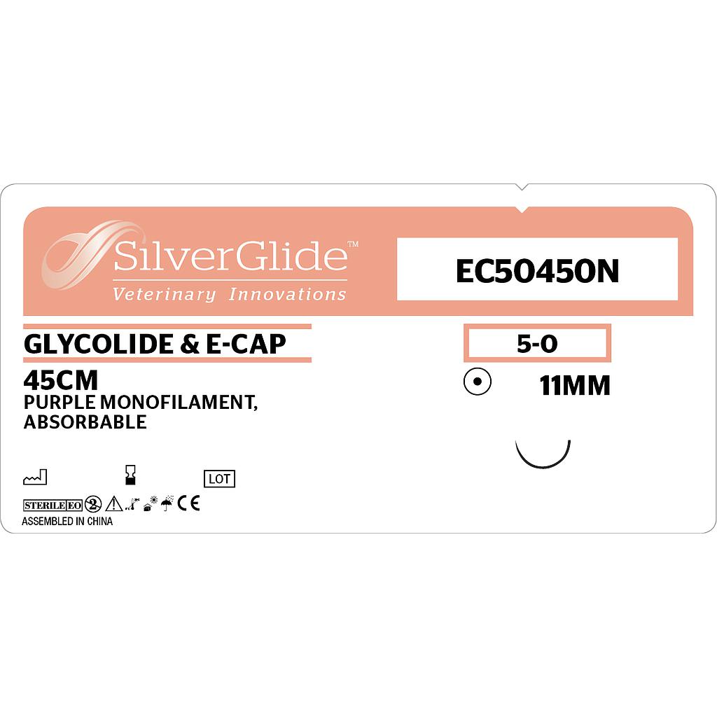 Sutur EC50450N Glycolide &amp; e-Cap 12 stk.